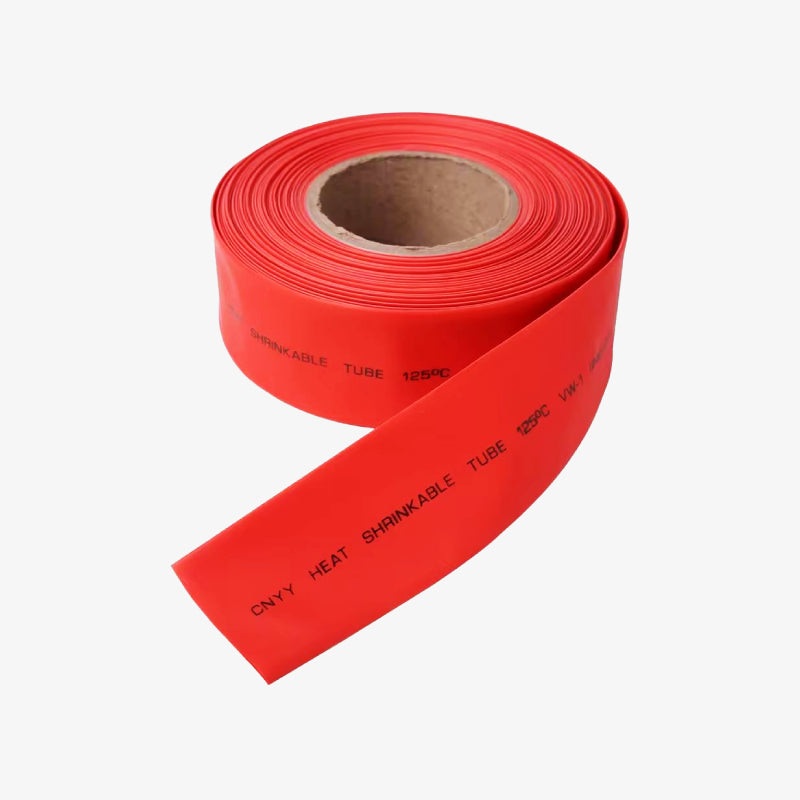 Heat Shrink Sleeve Tube Flat - 10 mm Diameter - Red - 1 meter