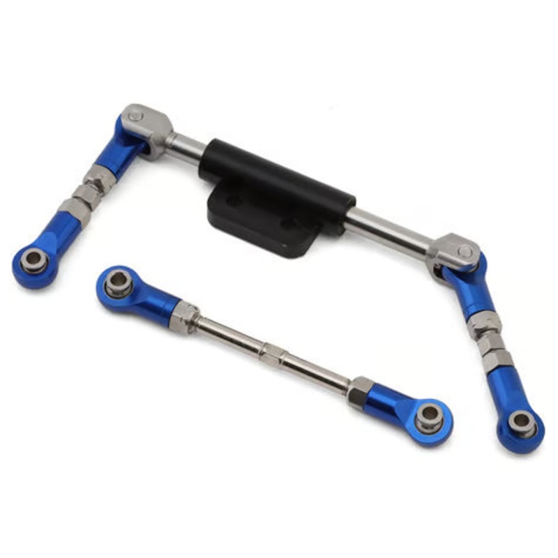 Treal Hobby Vanquish H10 Optic 7075 Aluminum Hydro Ram Steering Links Set Blue