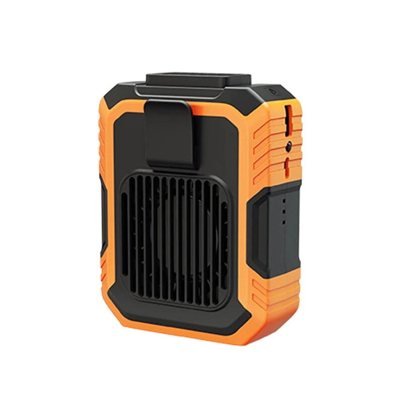 5000mAh/10000mAh Hanging Neck/Waist Fan USB Rechargeable Ultra-Light Mini Portable Fan For Outdoor Camping Hiking Climbing Running Sport Orange