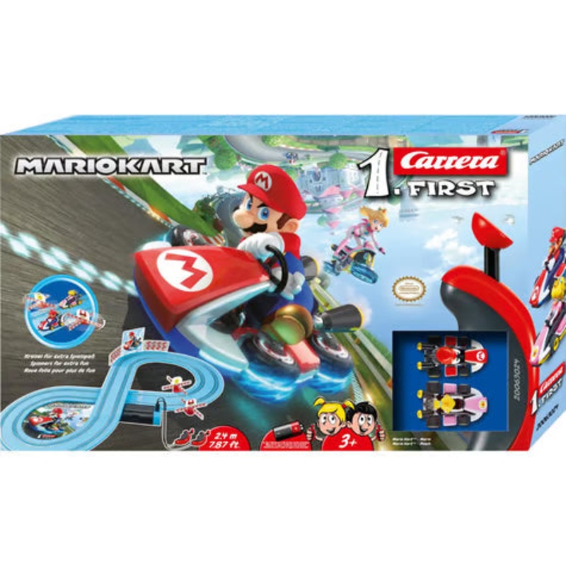 Carrera CCN63024 First Mario Kart Slot Car Racing Track Set (Mario vs Peach)