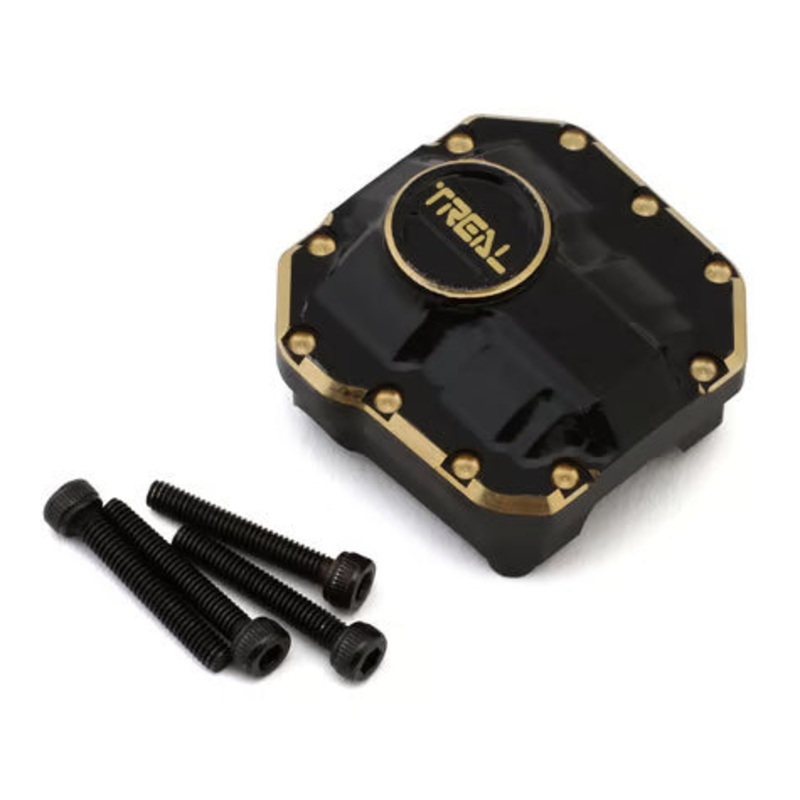 Treal Hobby Axial SCX10 II Brass Differential Cover (Black) (50g) Black