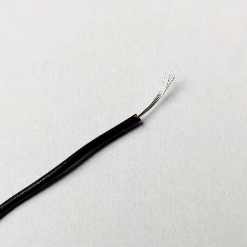 36AWG Multi Strand Wire 7/0.0052 (Black - 1mtr)
