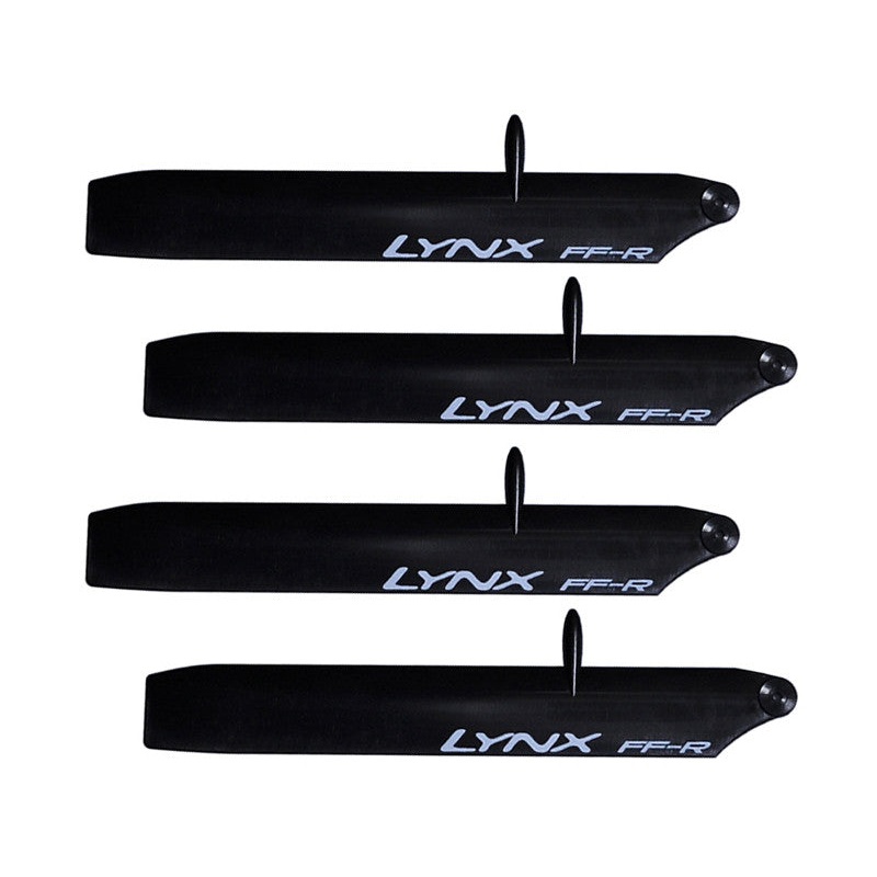 LXT1253-SP - Plastic Main Blade 125 mm - Stretch Bullet - Trex150 - Pro Edition - Black - 2 set
