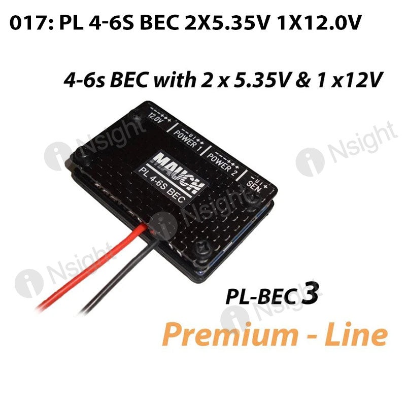 017: PL 4-6S BEC 2x5.35V 1x12.0V