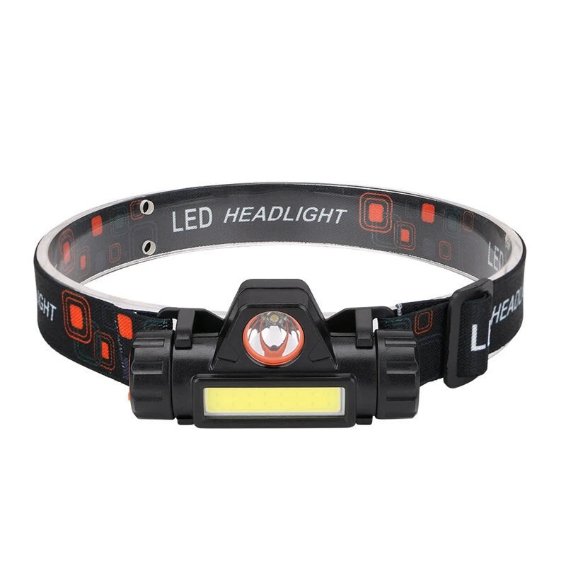 XMUND Waterproof LED Headlamp Handfree COB Work Light with Magnet USB Headlight Built-in Battery Suit for Fishing Camping