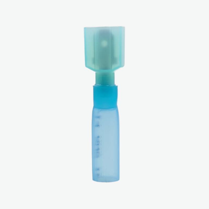 HMDFNY2-250 Brass Female Insulated Spade Joint Cable Wire Connector 1.5-2.5 sqmm (16-14 AWG) - Blue