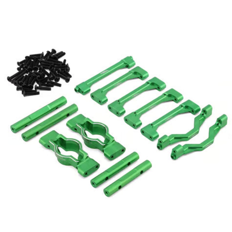 Treal Hobby Losi LMT 2.0 7075 Aluminum Crossbar Chassis Brace Set Green