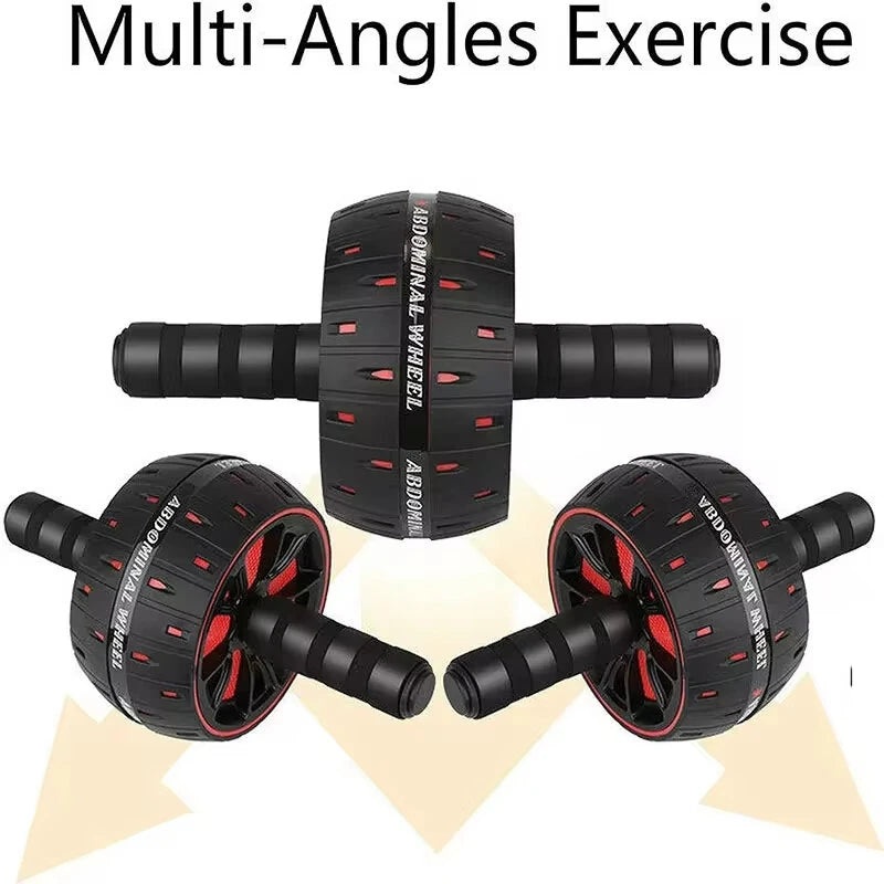 KALOAD AB Roller Abdominal Tonifying Wheel Muscle Trainer Exercise Roller with Mat for Body Shaping Abs Core Workout Home Gym Fitness Equipment Black