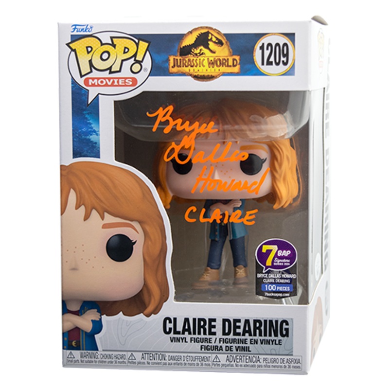 Bryce Dallas Howard Signed Claire Dearing Funko Pop - 7BAP Signature Series