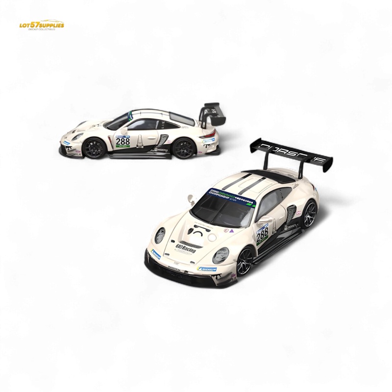 Star Race Porsche 911 GT3 Racing Milky White 1:64