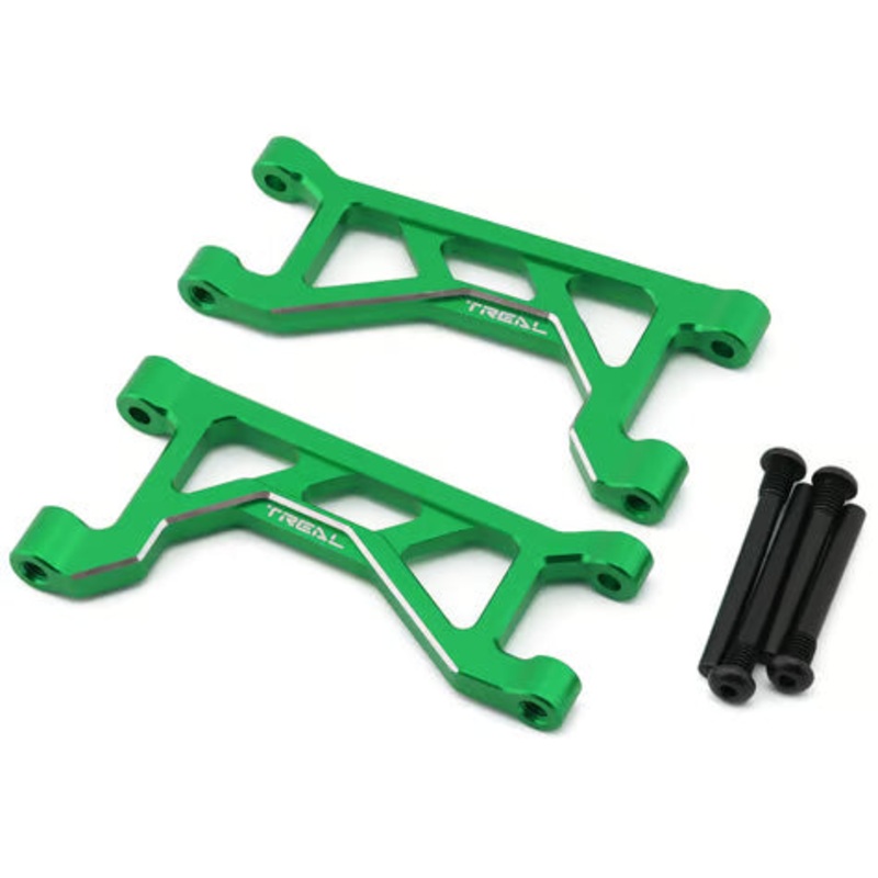 Treal Hobby 7075 Aluminum Upper Arms for Traxxas Maxx & Maxx Slash (2) (Front/Rear) Green