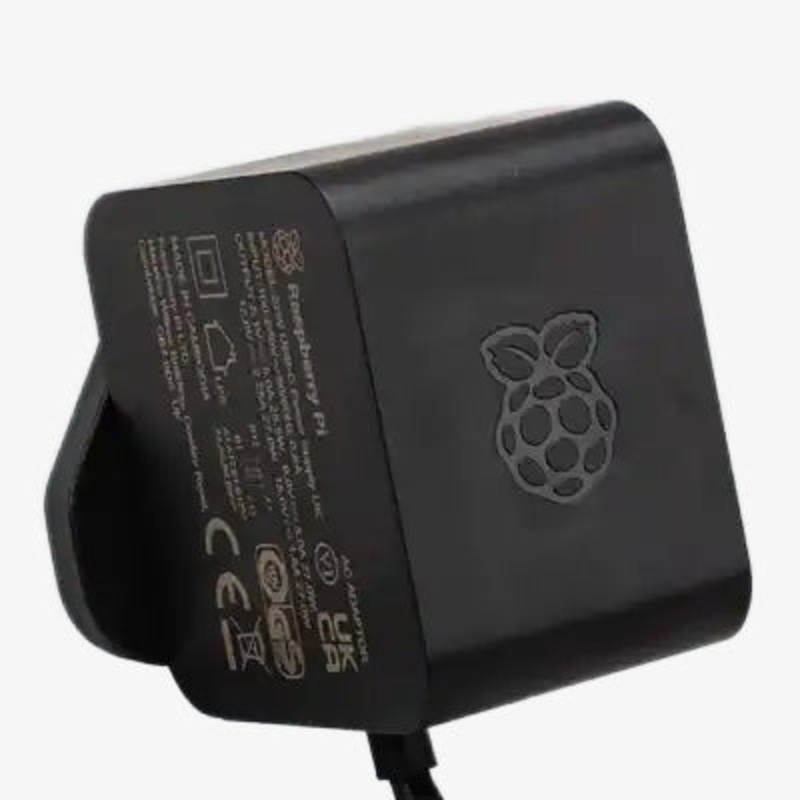 Official 27W USB-C PD Power Supply for Raspberry Pi 5 - Black