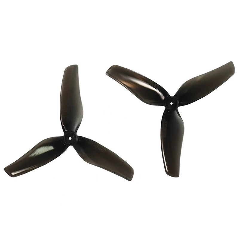 8 Pairs Gemfan Hurricane 2009 2 Inch 3-Blade Clear Black Propeller 1.5mm 1 Hole for 1103 Motor RC FPV Racing Drone Black