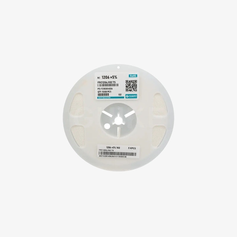 330 Ohm 1/4W Resistor Reel - 1206 SMD Package 5% Tolerance (5000 Resistors)