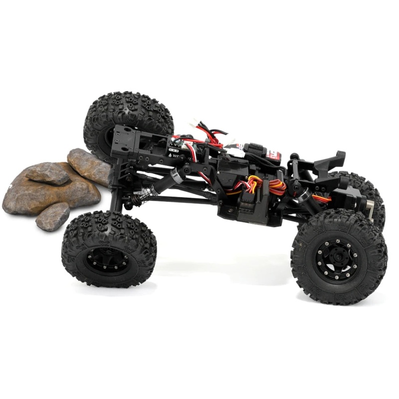 RGT 18800 RTR 1/18 2.4G 4WD Brushless LCG RC Car Two Speed Mechanical Shift Rock Crawler Off-Road Climbing Monster Truck Portal Axles Oil Filled Shocks Metal Gears Hobbywing Power Vehicles Models Toys Cyan