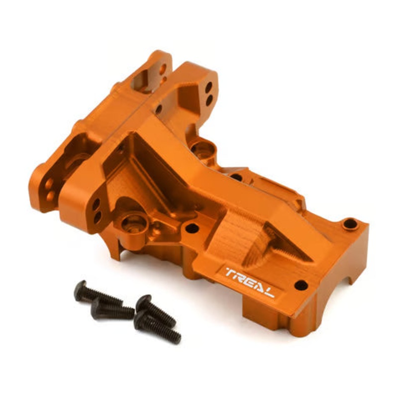 Treal Hobby Aluminum Rear Upper Bulkhead for Traxxas XRT/X-Maxx Orange
