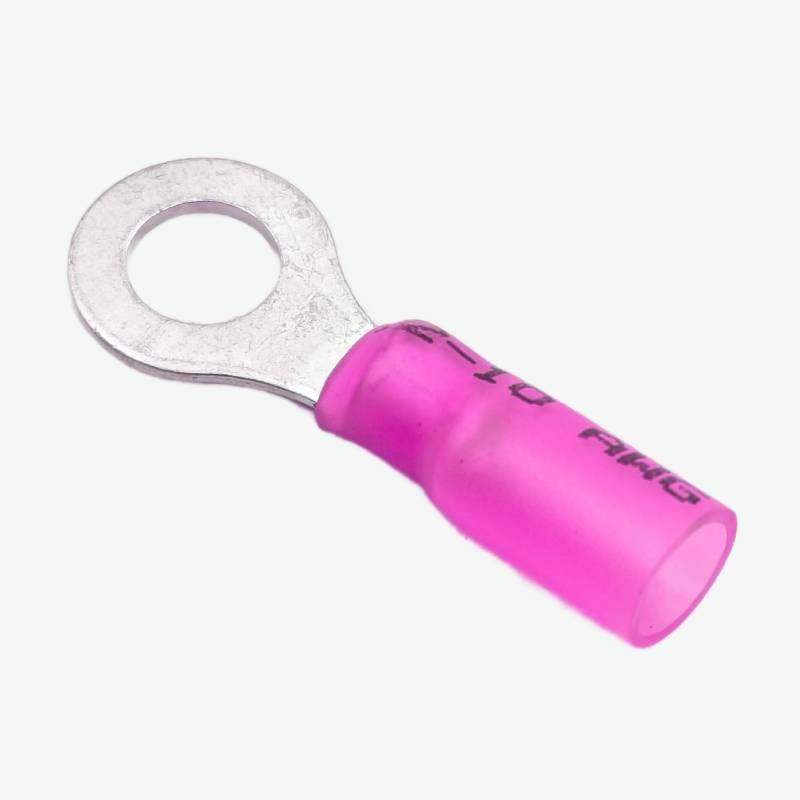 HRV1.25-5S Ring Crimp Terminal Wire Connector 0.5-1.5 sqmm (22-16 AWG) - Pink