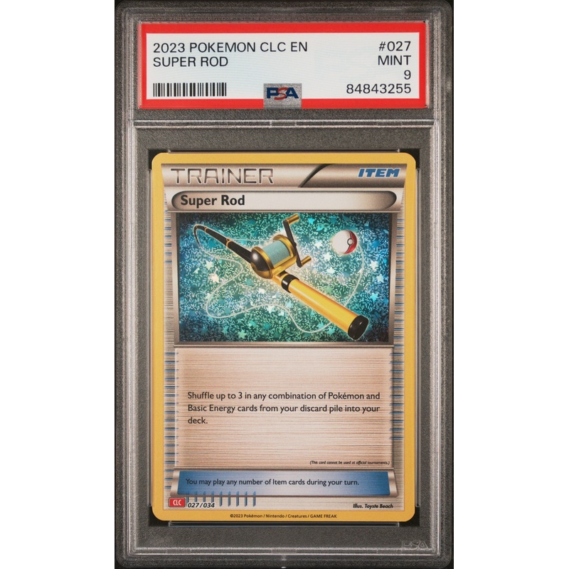 2023 POKEMON CLASSIC CHARIZARD & HO-OH ex DECK SUPER ROD #27 PSA 9
