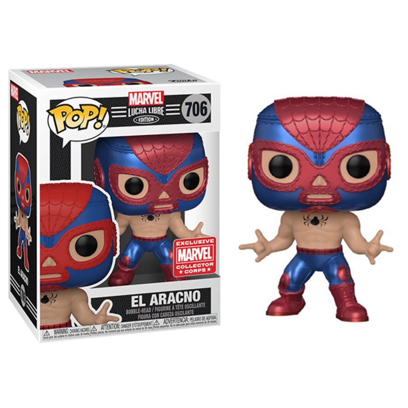 El Aracno (Metallic, Marvel Lucha Libre) 706 - Collector Corps Exclusive