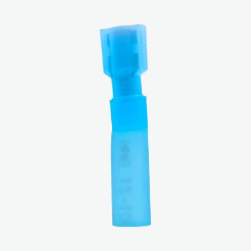 HFDFNY2-250 Brass Female Insulated Spade Joint Cable Wire Connector 1.5-2.5 sqmm (16-14 AWG) - Blue