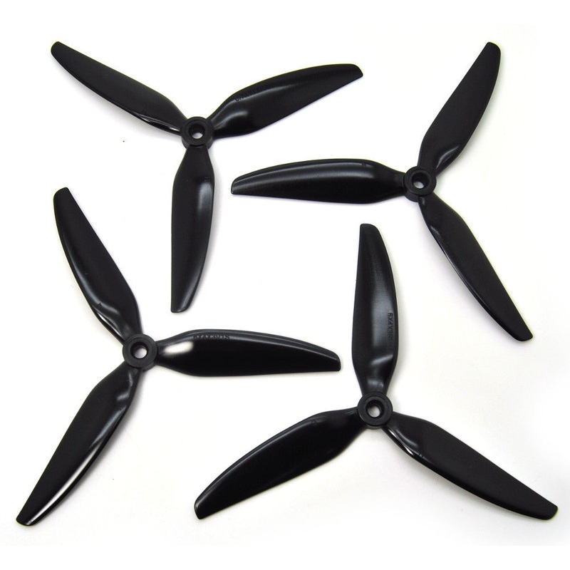 HQ Durable Prop 6x4x3 Tri Blade V1S Black (2CW+2CCW)-PC