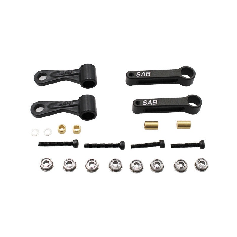 ALUMINUM RADIUS ARM BLACK MATTE - KRAKEN 580/RAW 580/700 PIUMA/700 NITRO
