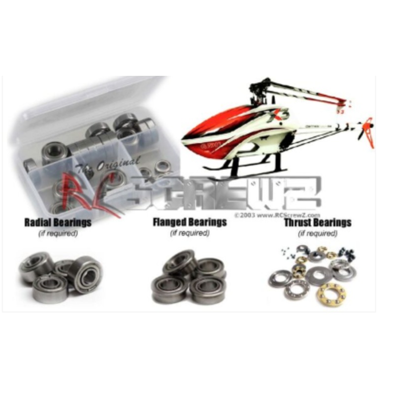 Goosky RS6 Heli Metal Shielded Bearing Kit