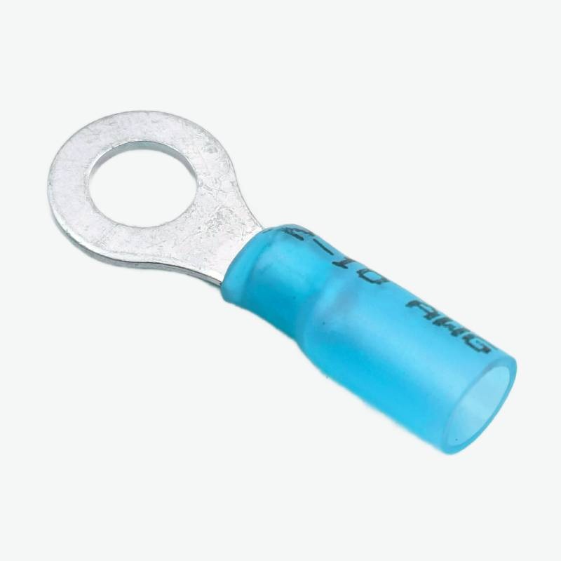 HRV2-8 Ring Crimp Terminal Wire Connector 1.5-2.5 sqmm (16-14 AWG) - Blue