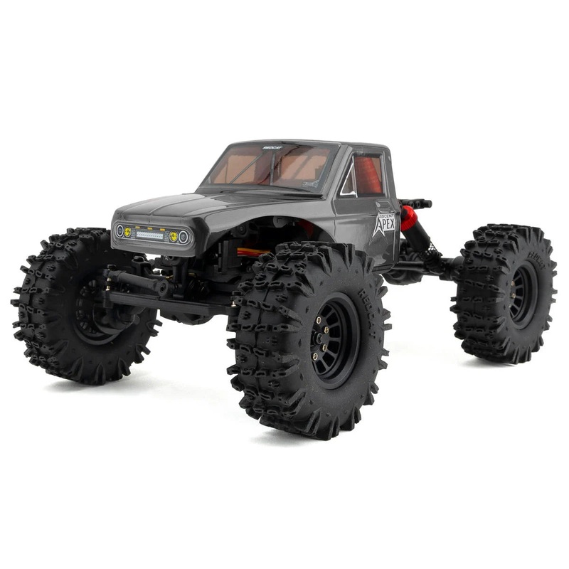 Redcat RER42222 Ascent-18 Apex 1/18 4WD RTR Brushless Rock Crawler (Dark Metallic Gray) w/2.4GHz Radio, Battery & Charger