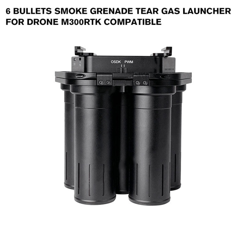 6 Bullets Smoke Grenade Tear Gas Launcher for Drone M300RTK Compatible