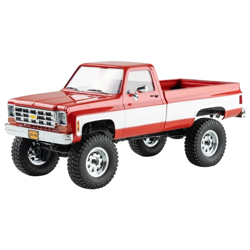 FMS FCX18 Chevrolet K10 RTR 1/18 2.4G 4WD RC Car Rock Crawler Two Speed LED Light Pickup Off Road Climbing Truck Vehicles Models Remote Control Toys Red