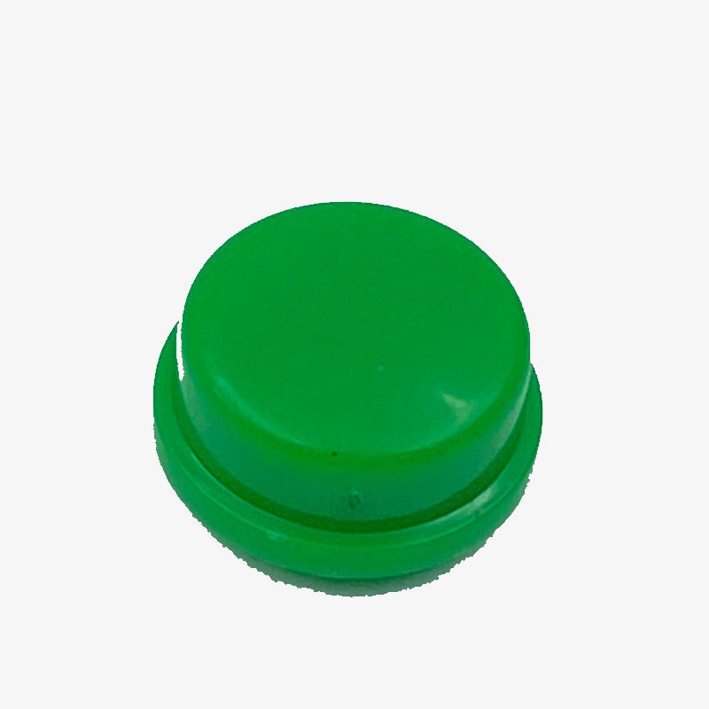 Round Cap for Square Tactile Switch 12x12x7.3 mm (Green)