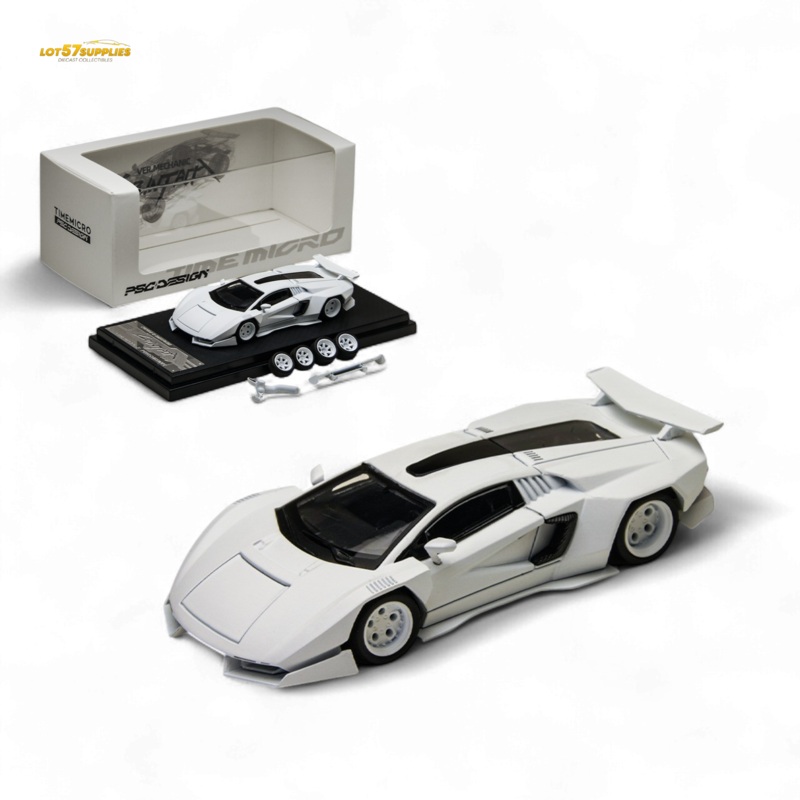 TimeMicro Countach V Ver. Mechanic White 1:64