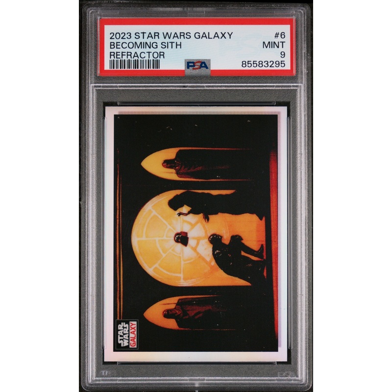 2023 TOPPS CHROME STAR WARS GALAXY BECOMING SITH REFRACTOR #6 - PSA 9
