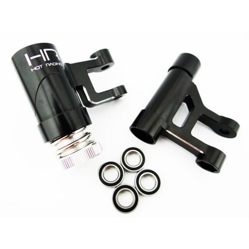 Hot Racing Black Aluminum Steering Bellcrank, for Losi 1/5 Desert Buggy XL