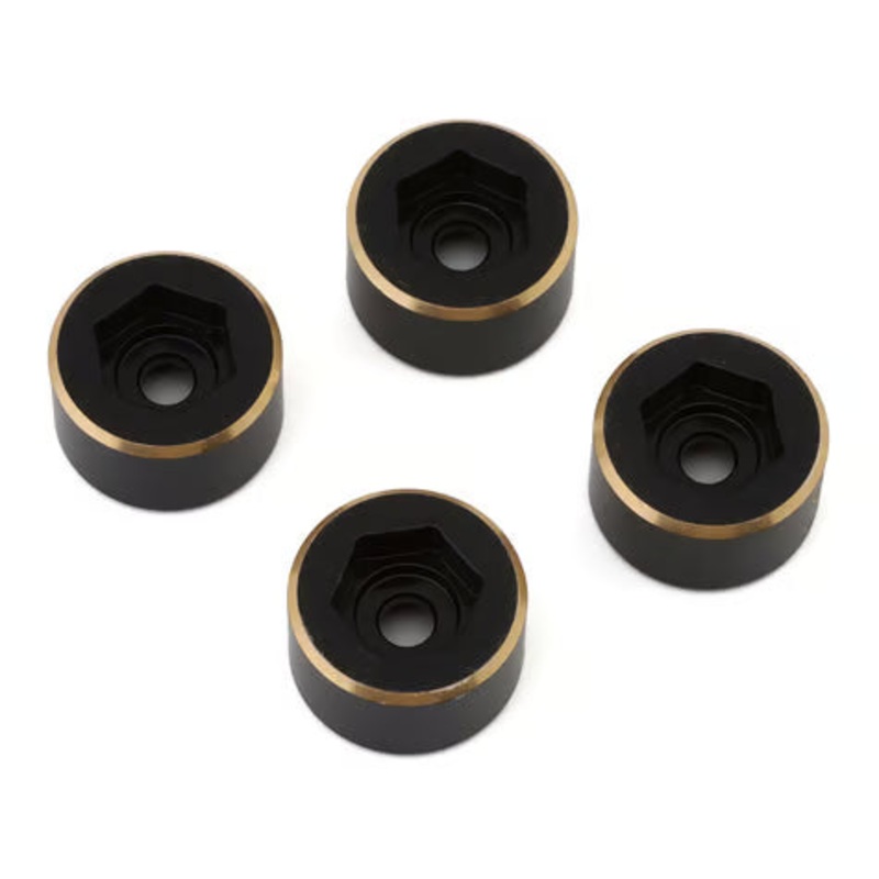 Treal Hobby 1.9" Brass Bead-Lock Wide Wheel Hub Weights (18mm) (4) (40.5g ea)