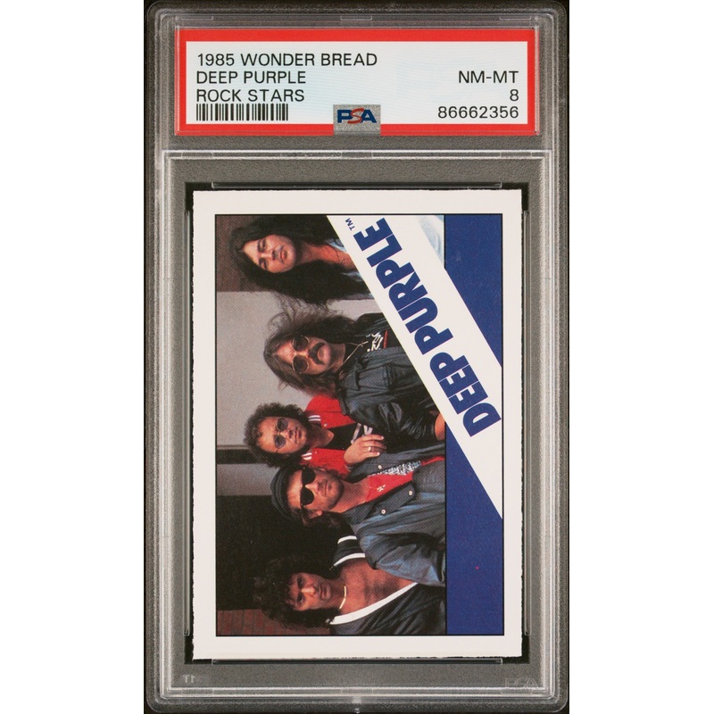 1985 WONDER BREAD ROCK STARS DEEP PURPLE ROCK STARS # - PSA 8