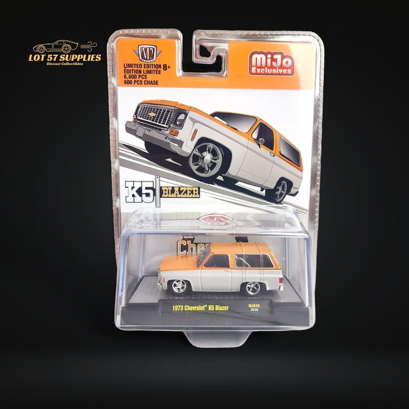 M2 Machines 1973 Chevrolet K5 Blazer Orange/White 1:64