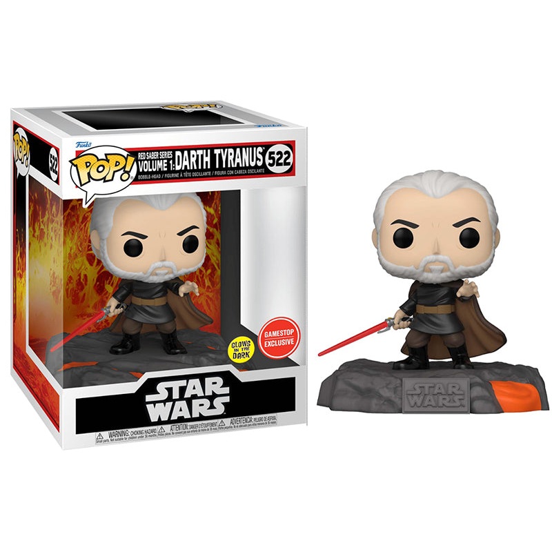 Red Saber Series Volume 1: Darth Tyranus (Glow in the Dark, Deluxe) 522 - GameStop Exclusive
