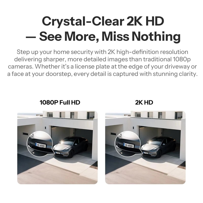 SONOFF CAM-B1P Outdoor Smart Security Camera 2K HD With AI Human Detect IP65 Weatherproof 180 Pan Voice Control with Alexa Google Home White
