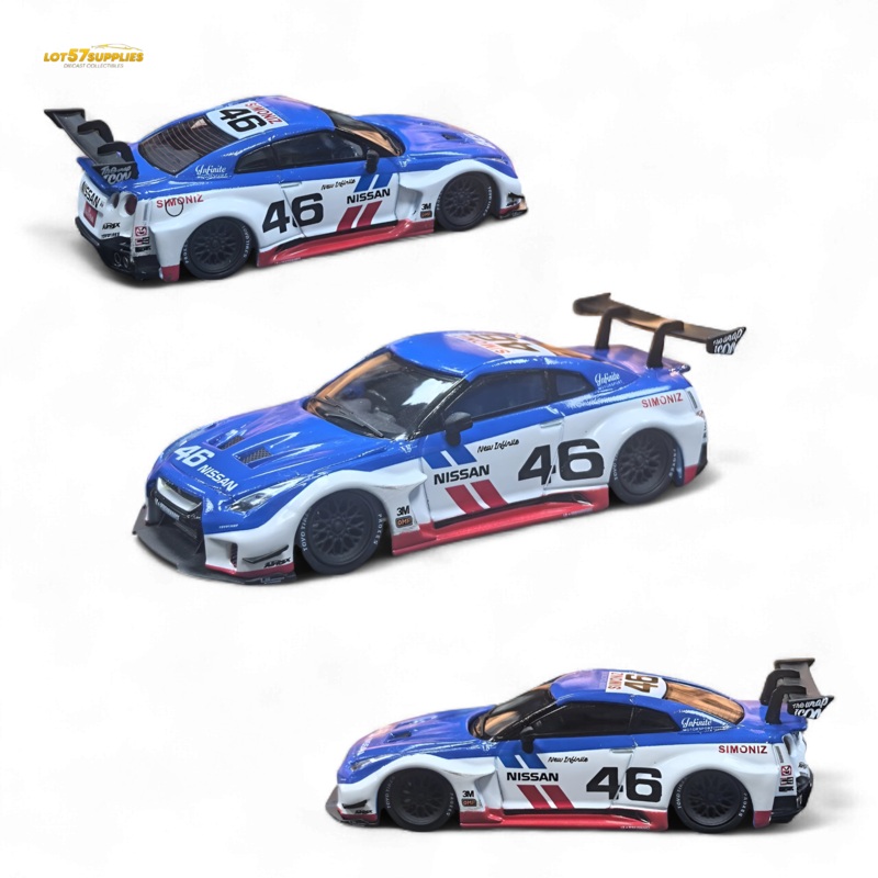 MC LB GTR R35 GT - BRE White Blue Top Livery 1:64