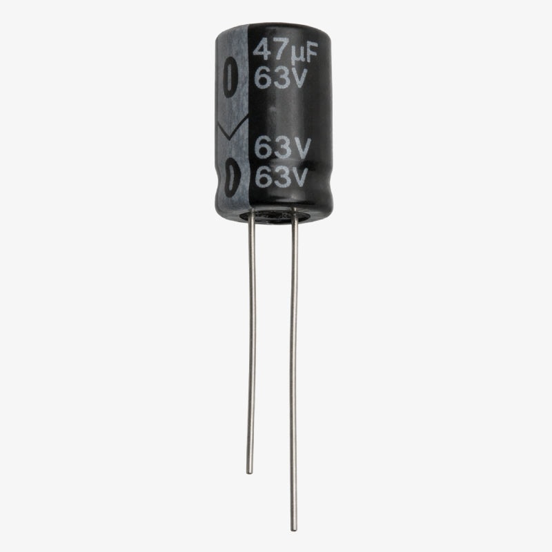 47uF 63V Radial Electrolytic Capacitor - Through Hole Package