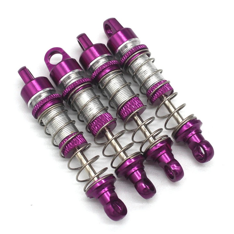 4PCS Upgraded Metal Oil Filled Shock Absorber Damper for MNRC MN78 Cherokee 1/12 RC Car Vehicles Models Spare Parts Black