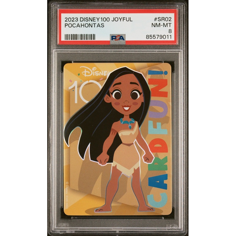2023 CARD FUN DISNEY 100 JOYFUL POCAHONTAS SR02 PSA 8