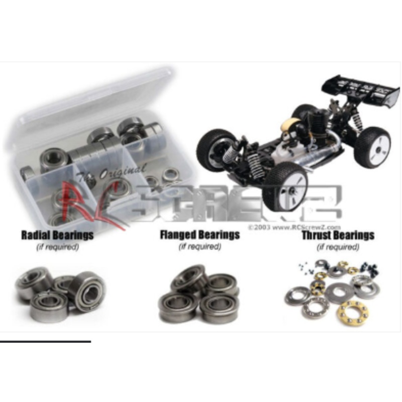Agama Racing A215/SV 1/8th Nitro Buggy Metal Shielded Bearing Kit