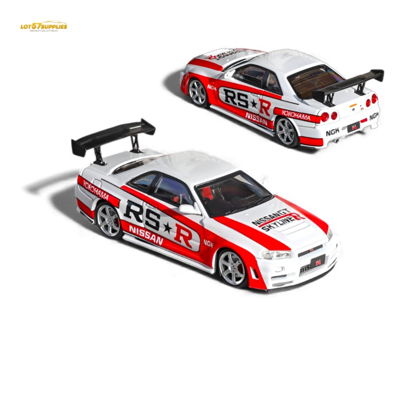 (Pre-Order) Fuji Skyline R34 GT-R Nismo Z-Tune White 1:64