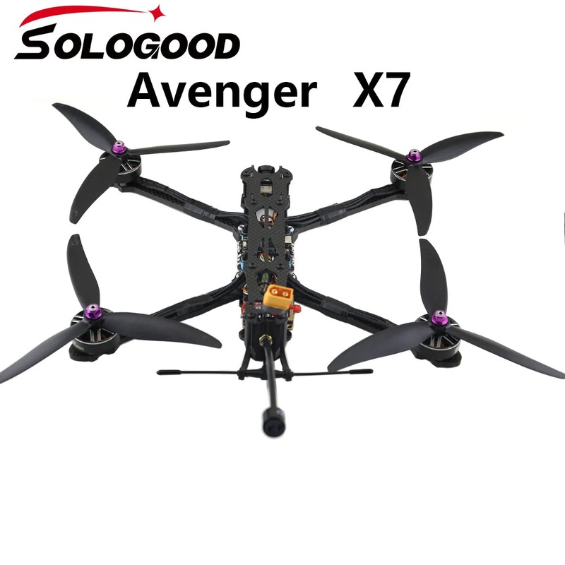 SoloGood Avenger X7 FPV Dron SoloGood 2807 1300kv HGLRC 60A Stack 5.8G 2.5W VTX Gemfan 7035 propeller RunCam Phoenix2 SP ELRS 2.4G Receiver