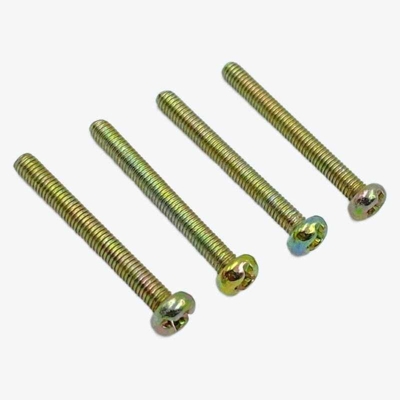 M3 X 25mm Phillips Pan Head Brass Bolt (Pack of 4)