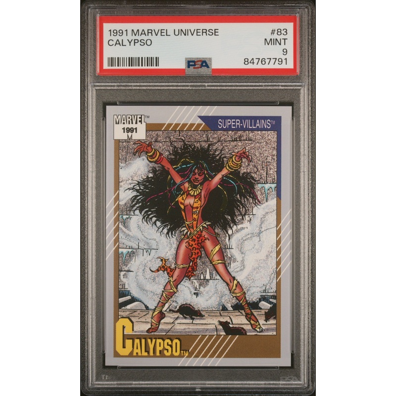 1991 MARVEL UNIVERSE CALYPSO #83 - PSA 9