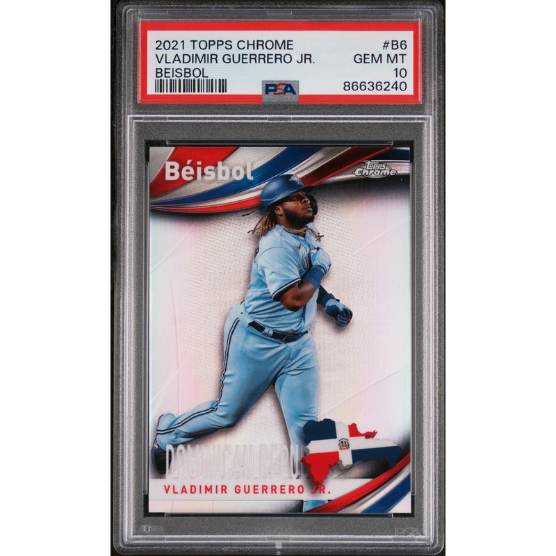 2021 TOPPS CHROME BEISBOL VLADIMIR GUERRERO JR #B6 - PSA 10